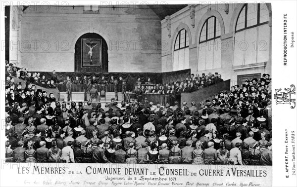 Les membres de la Commune devant le conseil de guerre de Versailles