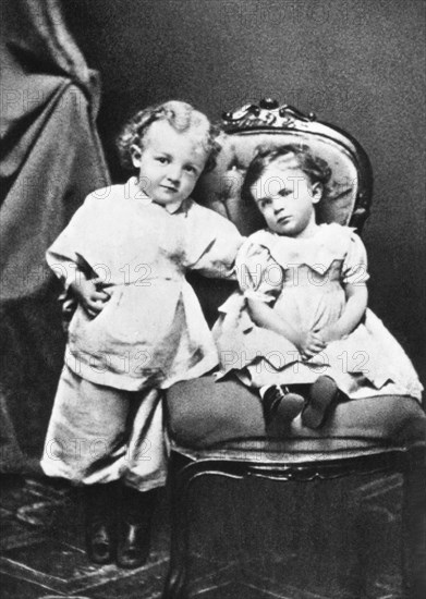 Simbirsk. Lenin, aged 4, and his sister Olga