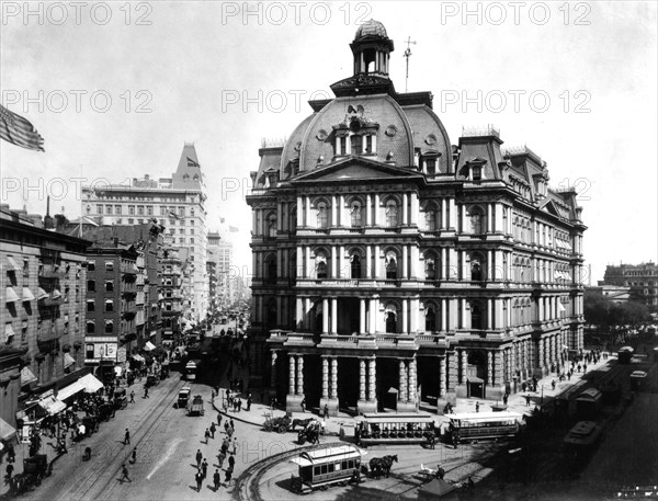 Photograph by J.S. Johnston. New York. The Post office