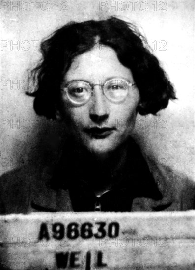 Simone Weil's factory administrative number (1909-1943)