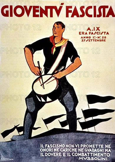 Cover of the Italian fascist journal 'Gioventù fascista'