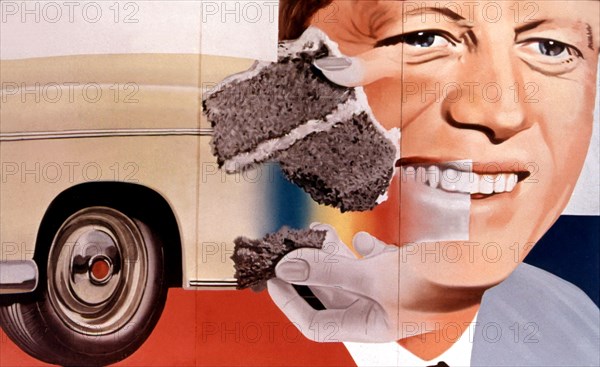 Rosenquist, "President election" (campagne de John Kennedy) (1960)