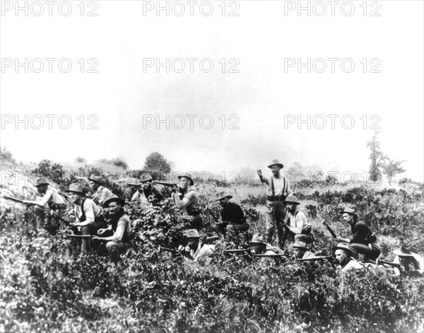 American marines in Guantanamo (1898)