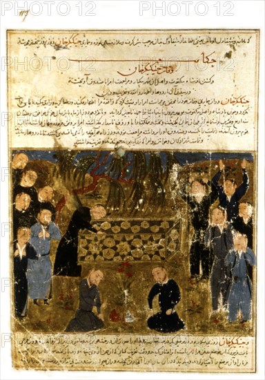 Manuscrit persan orné de 106 peintures : "Jami'al Tawarikh" de Rachid ad-Dîn (Histoire des Mongols)