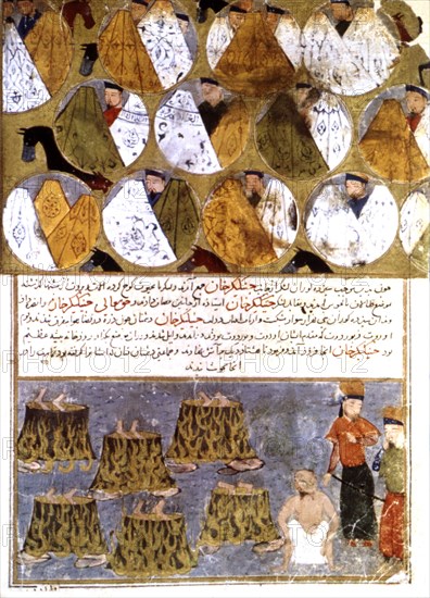 Manuscrit persan orné de 106 peintures : "Jami'al Tawarikh" de Rachid ad-Dîn (Histoire des Mongols)