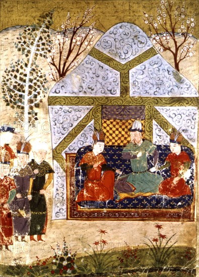 Manuscrit persan orné de 106 peintures : "Jami'al Tawarikh" de Rachid ad-Dîn (Histoire des Mongols)