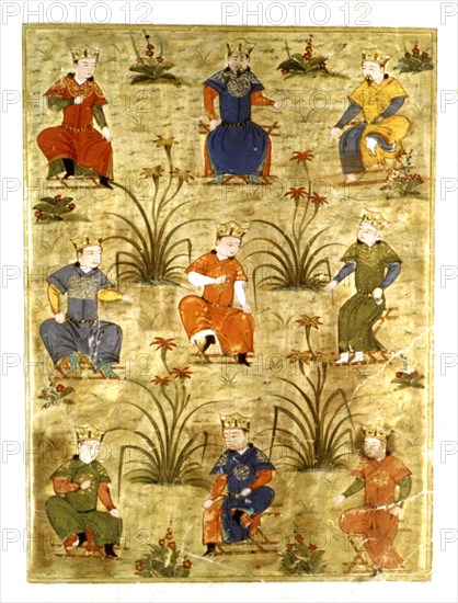 Manuscrit persan orné de 106 peintures : "Jami'al Tawarikh" de Rachid ad-Dîn (Histoire des Mongols)