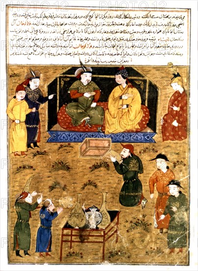 Persian manuscript illustrated with 106 paintings: "Jami'al Tawarikh" by Rachid ad-Dîn (History of the Mongols)