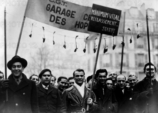 Demonstration of the C.G.T. in Paris in 1936