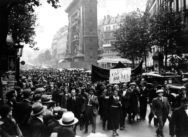 Grève des cafés à Paris, 1936