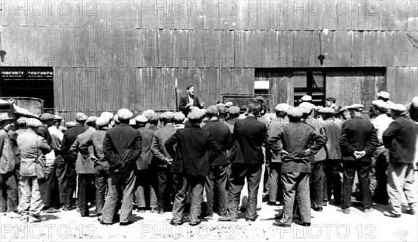 Strike in the Renault factory in 1936