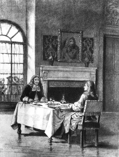 M. de Saint-Marc dining with the Man in the Iron Mask