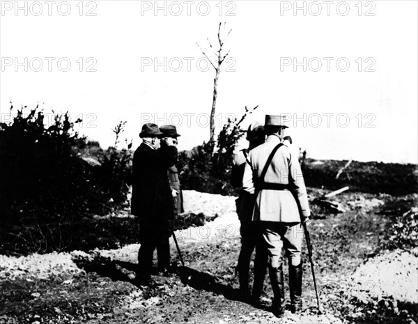 Clémenceau sur le front de la Somme