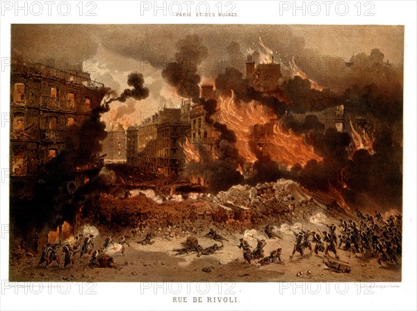 Paris, Fire on the Rue Rivoli