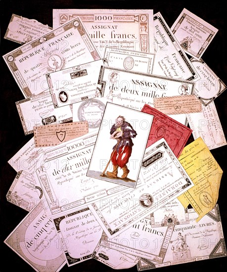 Babeuf attacking the 'assignats' (banknotes used during the French Revolution)