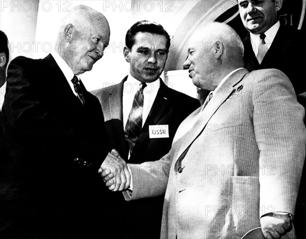 Le président Eisenhower et Khrouchtchev à Washington