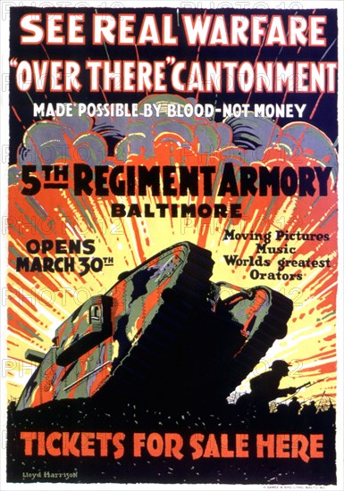 Poster, Appeal to enroll in the US army