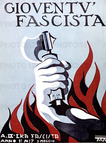 Tato, couverture de "Gioventu fascista"