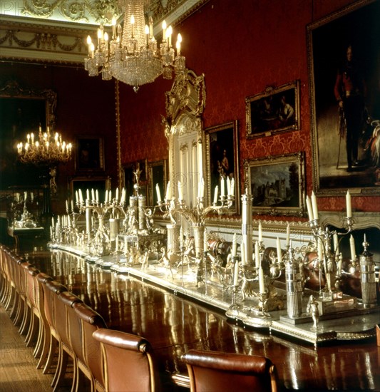 Great dining room at Apsley house (House of Wellington)