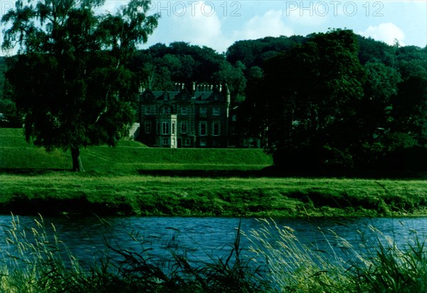 Vue de la maison de Sir Walter Scott à Abbotsford