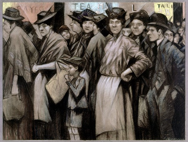 Nevinson, The Food Queue