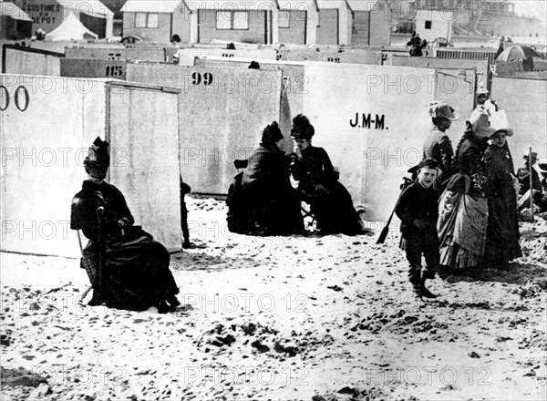 Sur la plage de Deauville