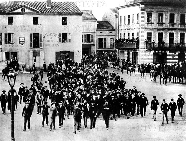The glassmakers strike in Carmaux, 1895