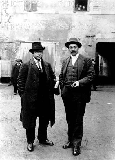 Congress of the Socialist Party in Tours: Paul Vaillant Couturier and Frossart, 1920