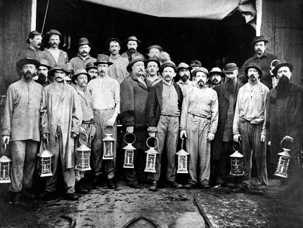 French miners in an American mine