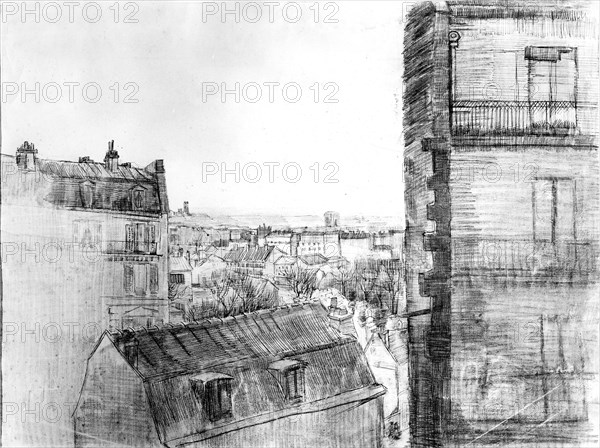 Van Gogh, View of Paris from Van Gogh's bedroom