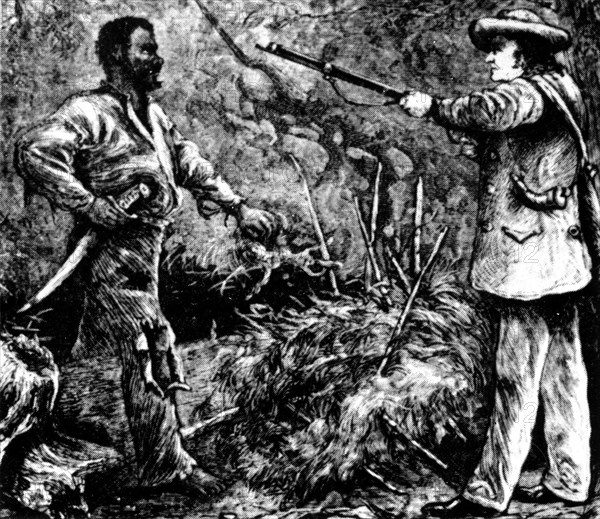 La découverte de Nat Turner après l'échec de sa rebellion