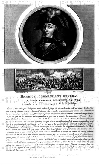 Henriot, commandant général de la garde nationale parisienne en 1794.