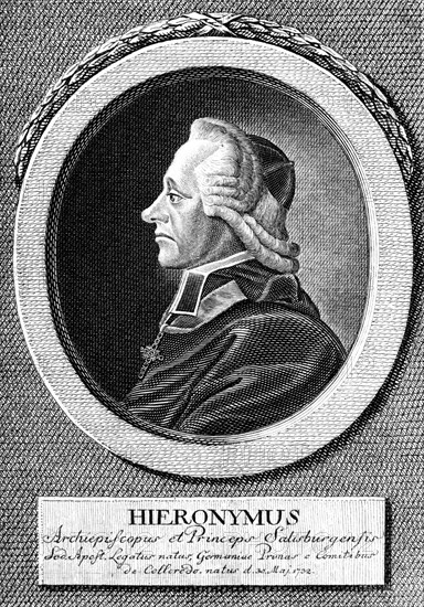 Jérôme, évêque et prince de Salzbourg, en 1732. (Protecteur de Mozart).v