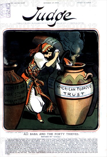 Caricature against the Tobacco Trust