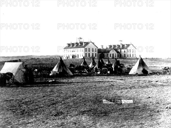 Village of Indians in Pine Ridge