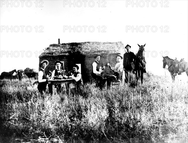 The Conquest of the West: farmers in the Custer country, Nebraska