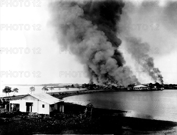 Incendie de San Roque aux Philippines