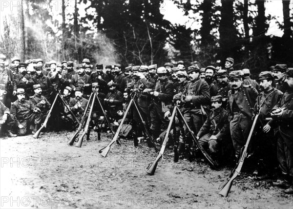 Camp in the forest of Argonne