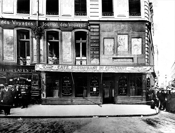 Assassination of Jean Jaurès: the French café du Croissant where he was killed