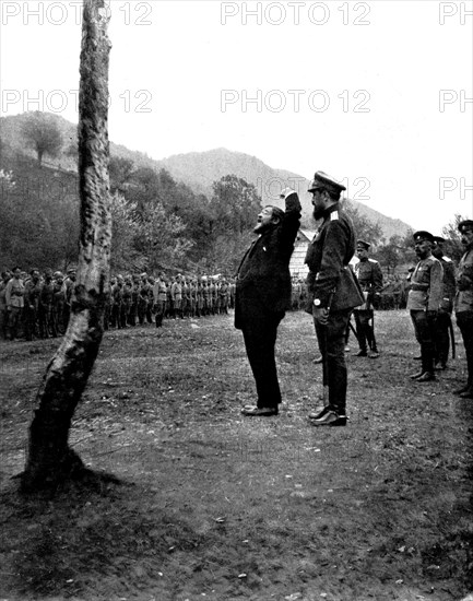 Albert Thomas, ministre de la guerre, aux Carpates