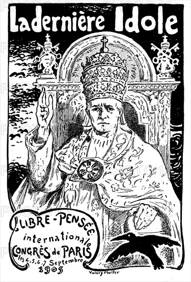 Separation of church and state in France : Anti-clerical caricature