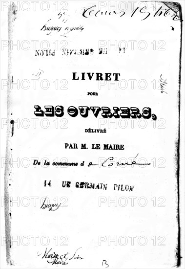 Livret pour les ouvriers, 1844