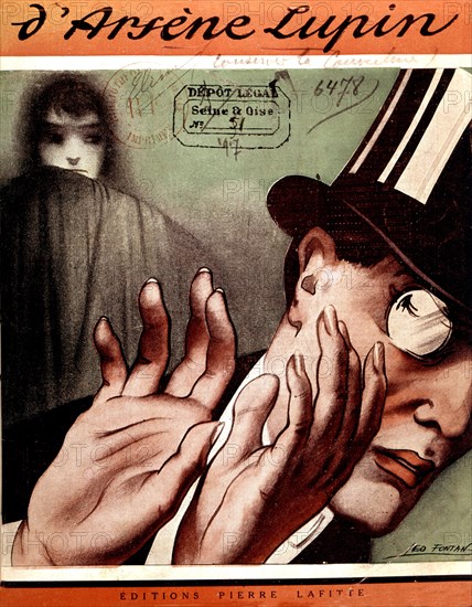 Fontan, Cover of Maurice Leblanc's novel 'Les 3 crimes d'Arsène Lupin'