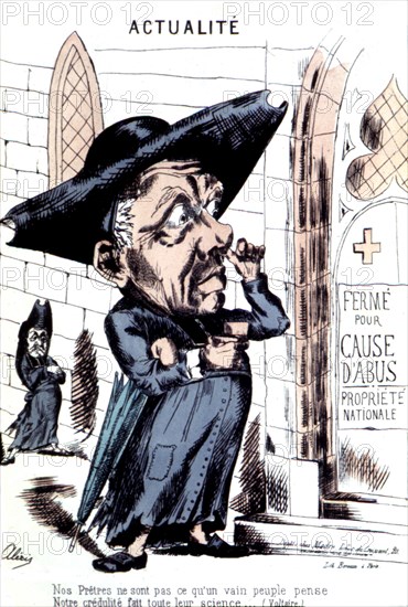 Caricature anticléricale