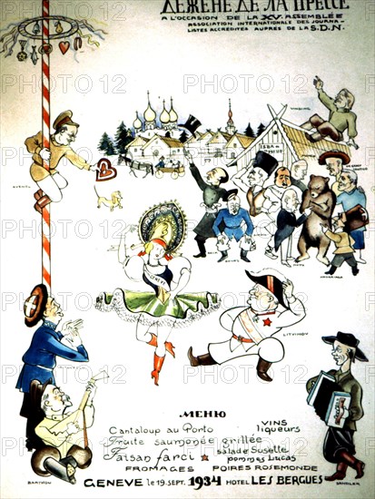Caricature de Derso et Kelen (1934)