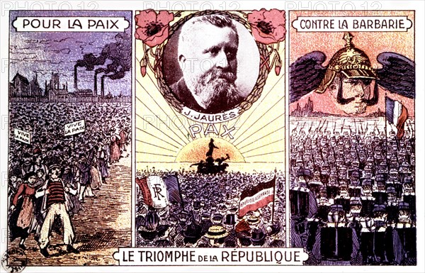 Carte postale, Allégorie, Le triomphe de la République
