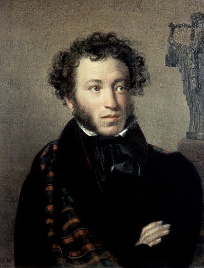A. Kippenski, Portrait of Alexander Pushkin
