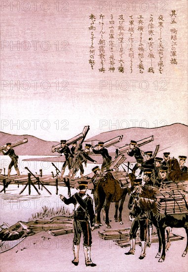 Bois gravé anonyme, Guerre sino-japonaise