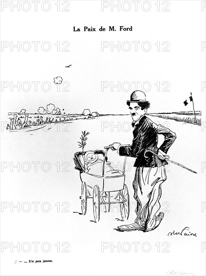 Caricature: La Paix de M. Ford, 1915