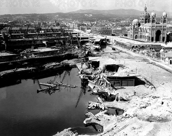 Débarquement dans le sud de la France, Marseille, 1944